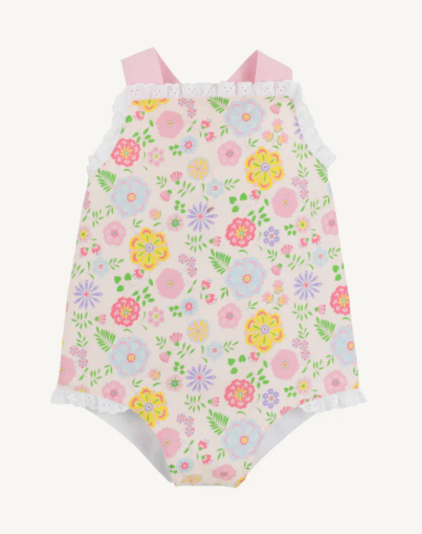 Sisi Sunsuit Broadcloth Boca Grande Begonia Hamptons Hot Pink