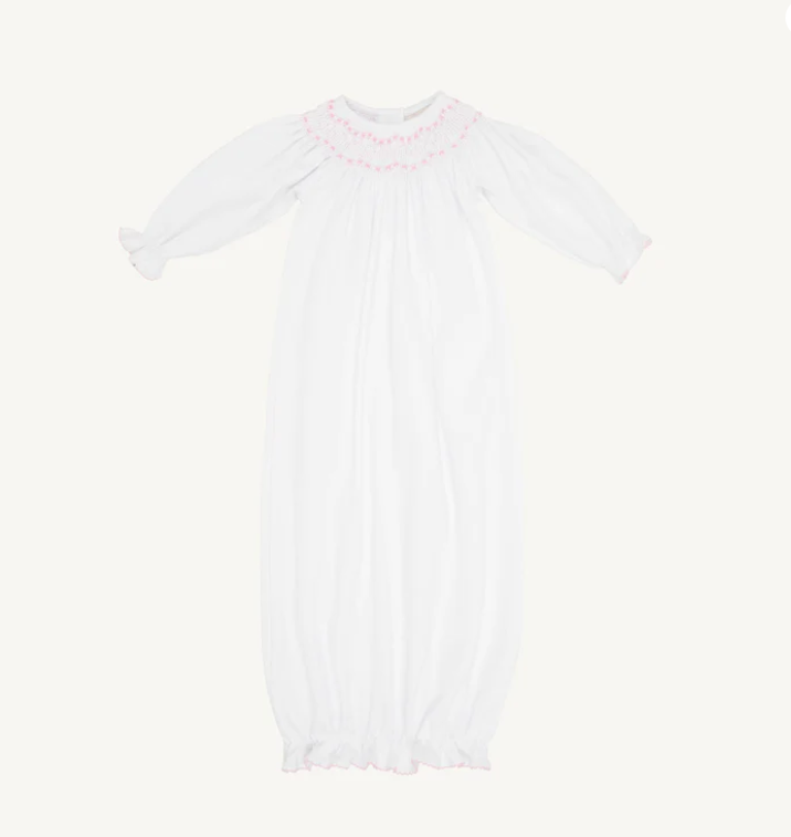 Sweetly Smocked Greeting Gown Pink