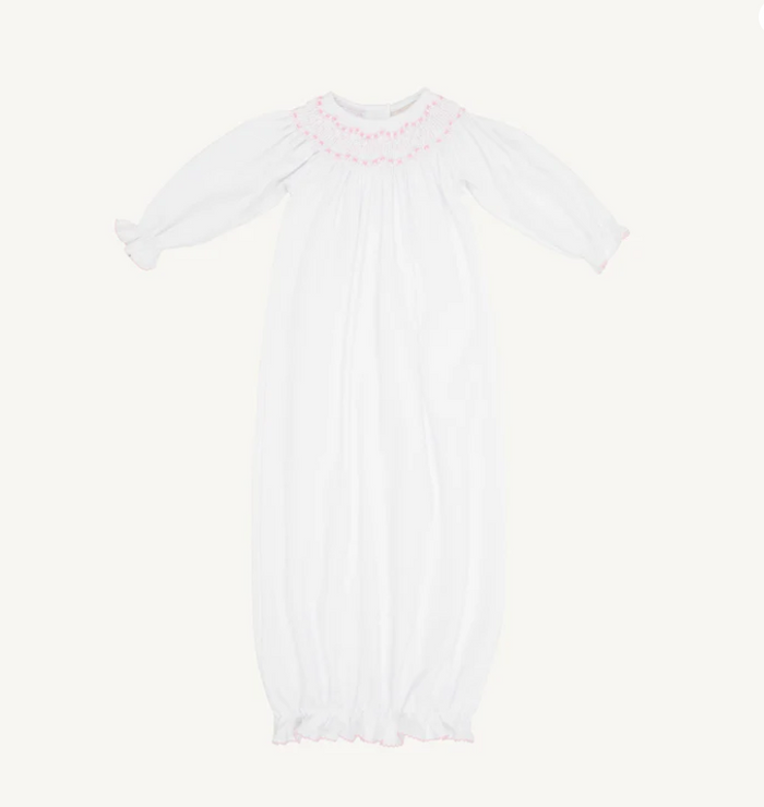 Sweetly Smocked Greeting Gown Pink