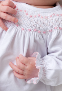 Sweetly Smocked Greeting Gown Pink