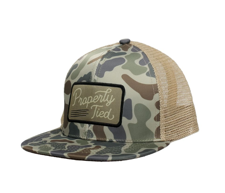 Boys Sportsman Trucker Hat Vintage Camo