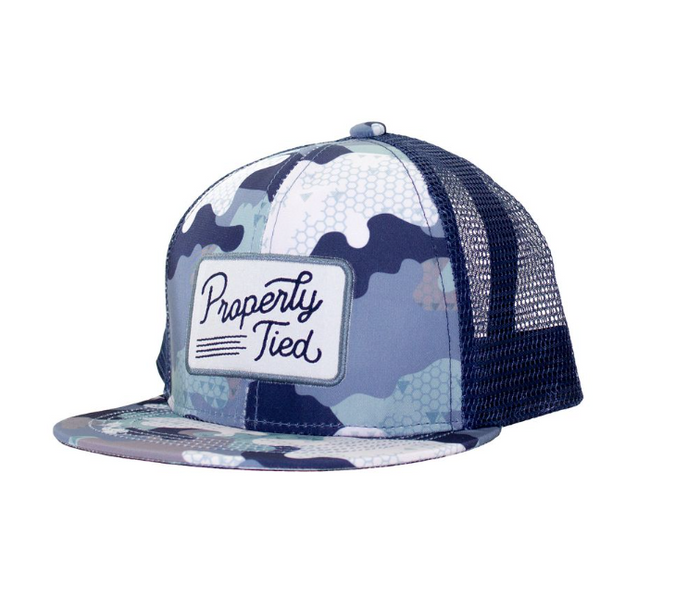 BOYS SPORTSMAN TRUCKER HAT DELTA BACKWATER CAMO