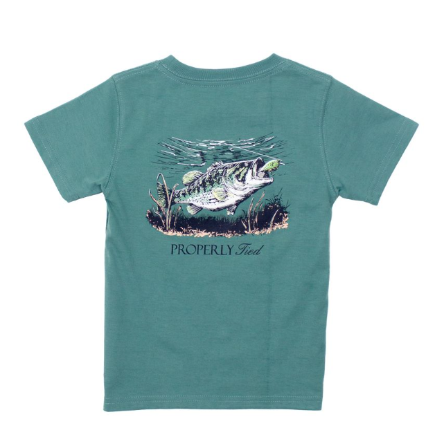 BOYS SET THE HOOK SS MARINE GREEN