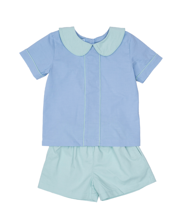 TIMOTHY SHORT SET GARDEN GREEN