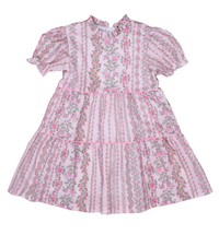 VALERIA DRESS PRETTY PINK TRELLIS