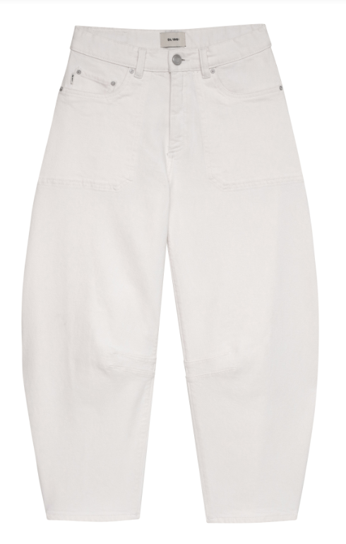 KENZY BARREL JEAN WHITE