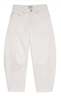 KENZY BARREL JEAN WHITE