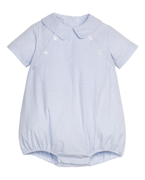WALKER BUBBLE LIGHT BLUE SEERSUCKER GINGHAM