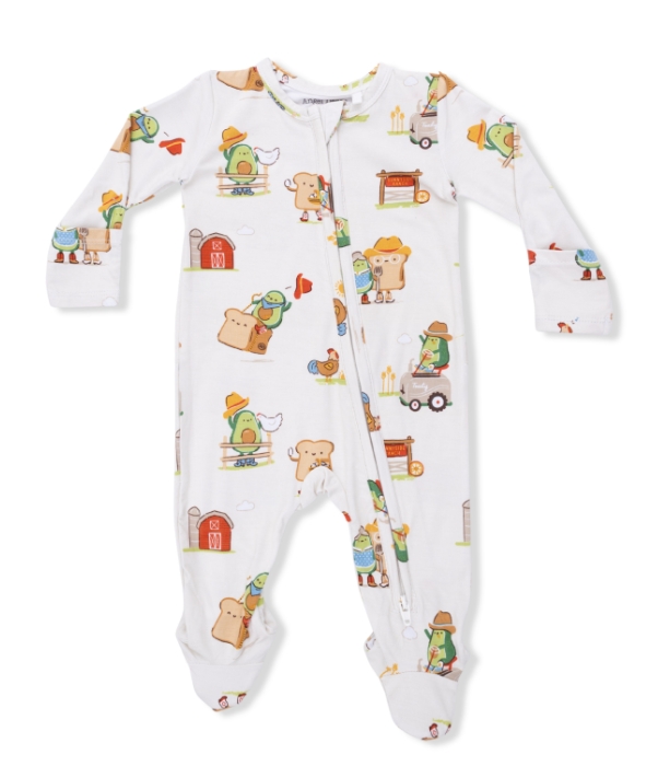 AVOCADO TOAST AMERICAN GOTHIC 2 WAY ZIPPER FOOTIE