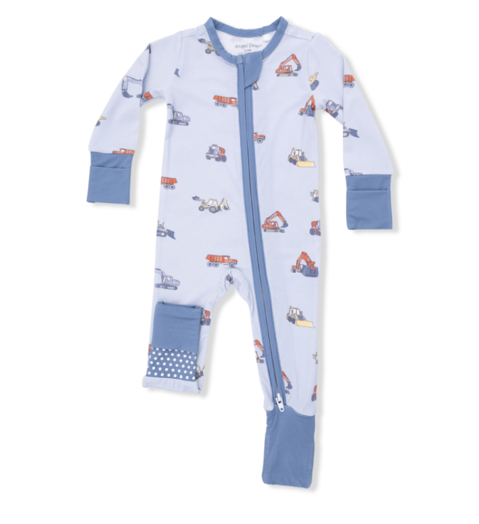 CONSTRUCTION VEHICLES CONVERTIBLE ROMPER