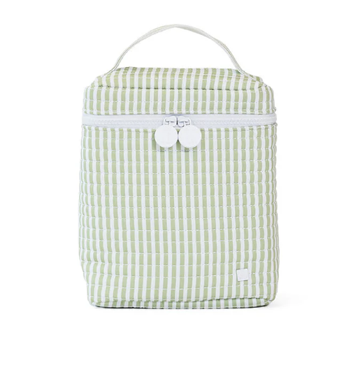 Quilted Gogo Lunch Quilted Insulated Bag Pimlico Stripe Sage