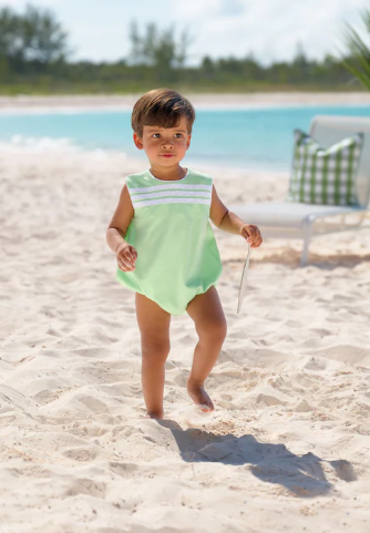 BEAU BUBBLE GRACE BAY GREEN STRIPE WORTH AVE WHITE