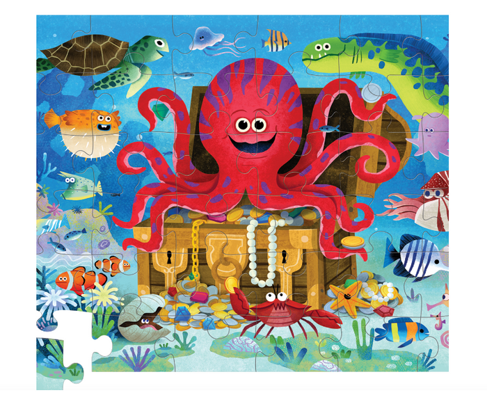 CROCODILE CREEK 36 PIECE PUZZLE OCTOPUS TREASURE