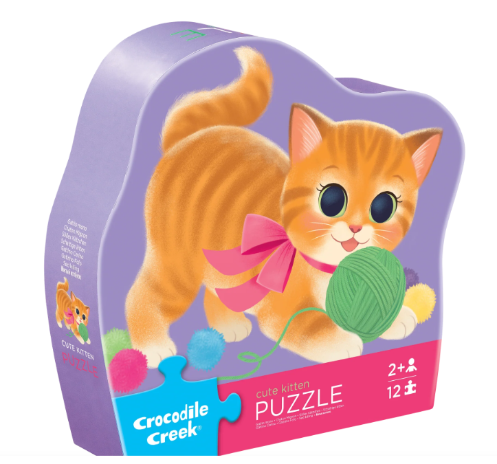 12-Pc Mini Puzzle Cute Kitten
