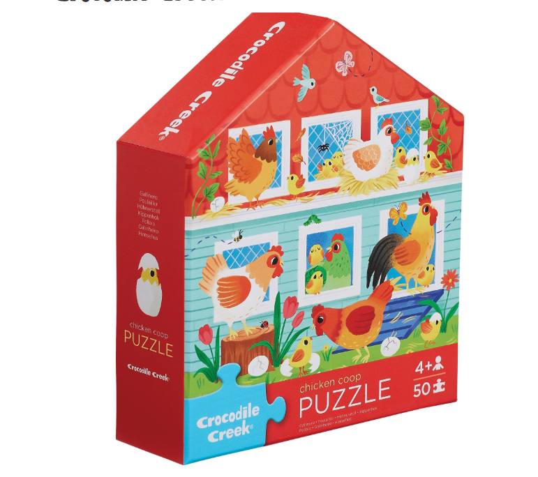 50-PC FALT HOUSE PUZZLE CHICKEN COOP