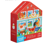 50-PC FALT HOUSE PUZZLE CHICKEN COOP