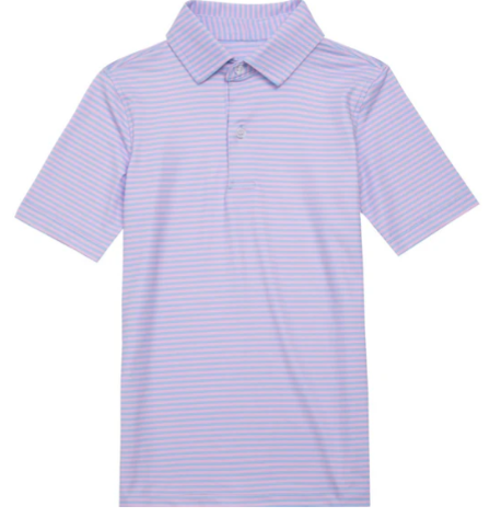 MICRO PINK BLUE STRIPE POLO