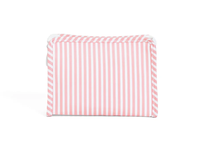 ROADIE SMALL ZIP POUCH PIMLICO STRIPE DUSTY ROSE