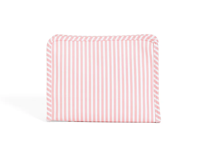 ROADIE MEDIUM ZIP POUCH PIMLICO STRIPE DUSTY ROSE