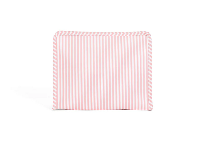 LARGE ROADIE ZIP POUCH PMLICO STRIPE DUSTY ROSE