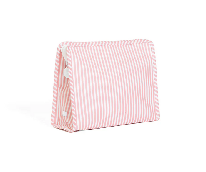 LARGE ROADIE ZIP POUCH PMLICO STRIPE DUSTY ROSE