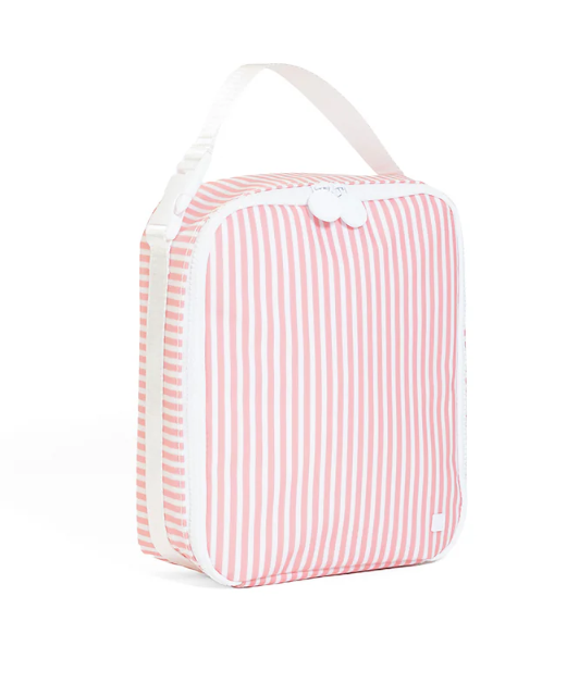 LUNCH BOX INSULATED LUNCH BAG PIMLICO STRIPE DUSTY ROSE