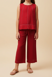 GIRLS CONTRAST STITCH DETAIL SET