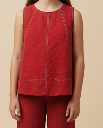 GIRLS CONTRAST STITCH DETAIL SET