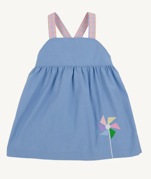 Macy Drew Dress Broadcloth Park City Periwinkle