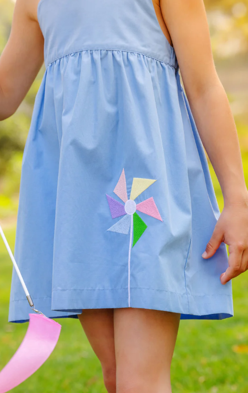 Macy Drew Dress Broadcloth Park City Periwinkle
