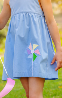 Macy Drew Dress Broadcloth Park City Periwinkle