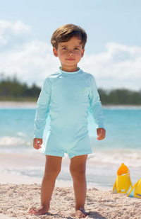 PRICE POOL ROMPER EDISTO EGG BLUE