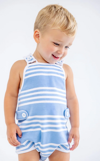 SKIPPER SUNSUIT PIMA SADDLE RIDGE STRIPE
