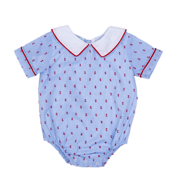 JAMES BUBBLE STAR SPANGLED SWISS DOT