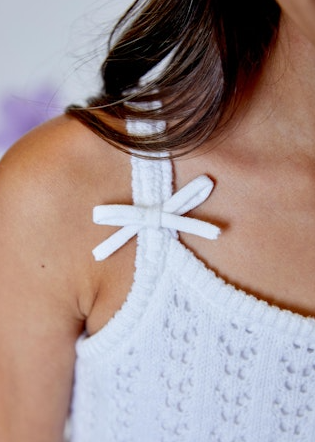 WHITE CROCHET TANK