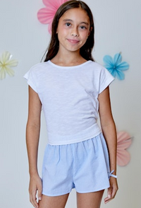 Blue Stripe Shorts