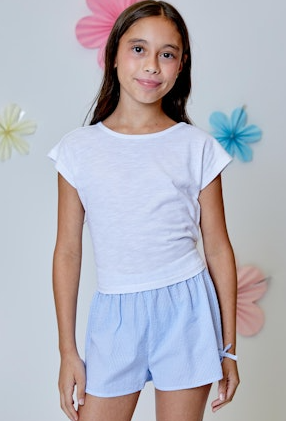 Blue Stripe Shorts