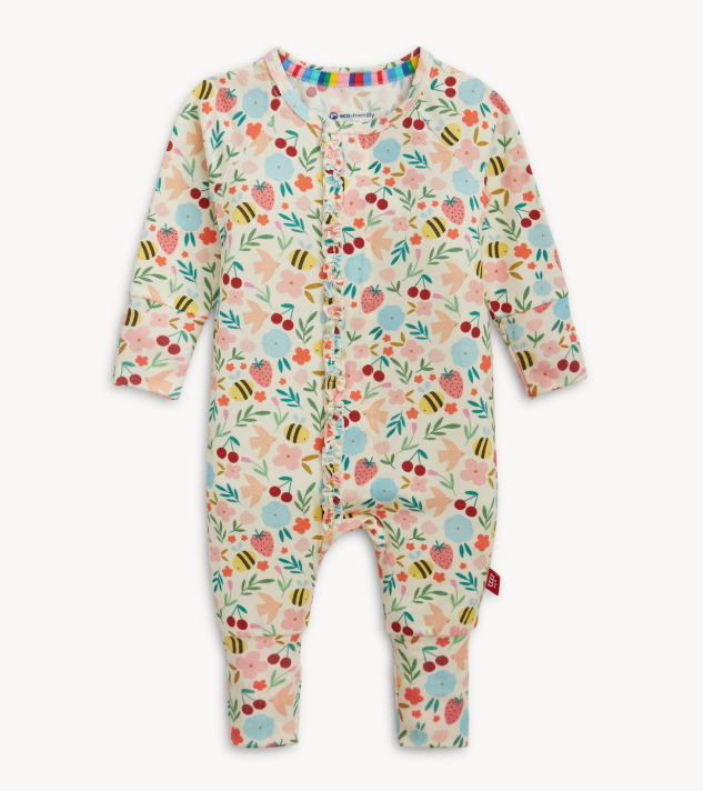 CONVERTIBLE RUFFLE COVERALL HONEY & BLOSSOM