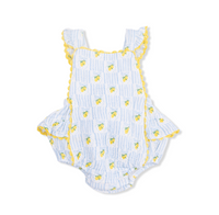 LOVELY LEMONS RIC RAC RUFFLE SUNSUIT