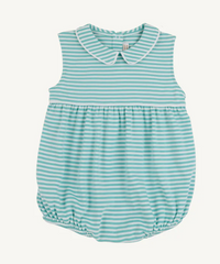 SLEEVELESS BRADFORD BUBBLE TURKS TEAL STRIPE