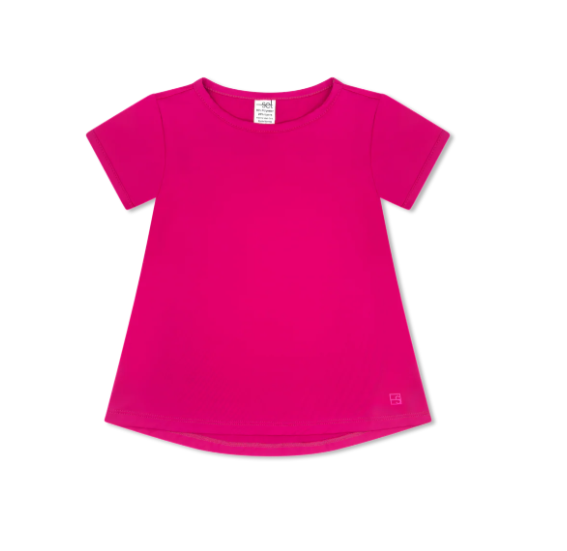 BRIDGET BASIC TEE POWER PINK