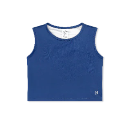 MAGGIE MID RISE TANK BATON ROUGE BLUE