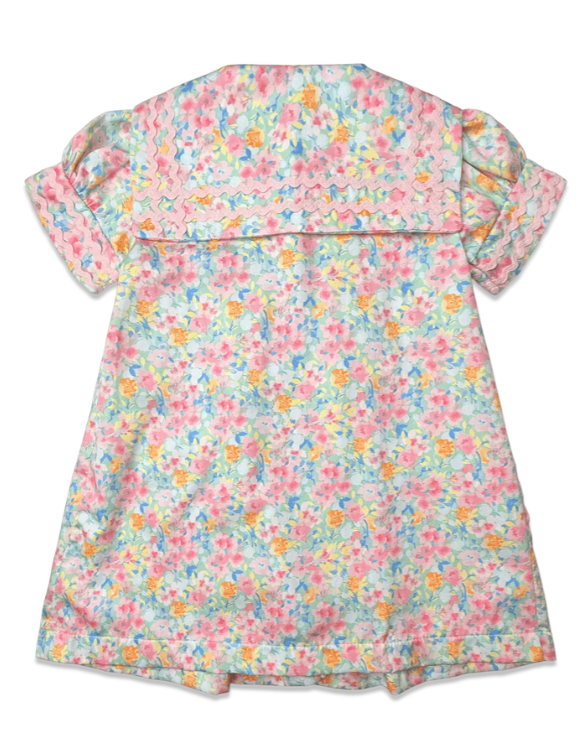 SMOCKED SAILOR DRESS CAYMAN FLORAL