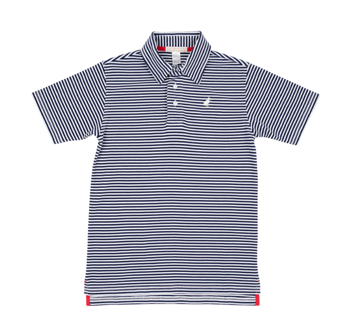 Prim And Proper Polo Nantucket Navy/Stripe