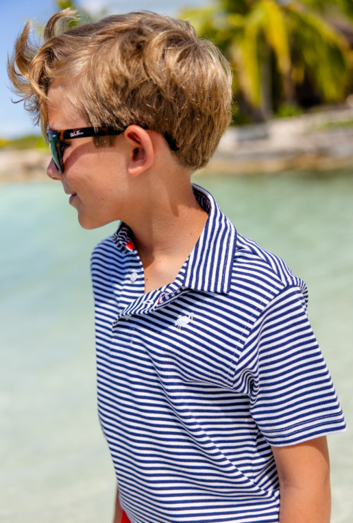 Prim And Proper Polo Nantucket Navy/Stripe