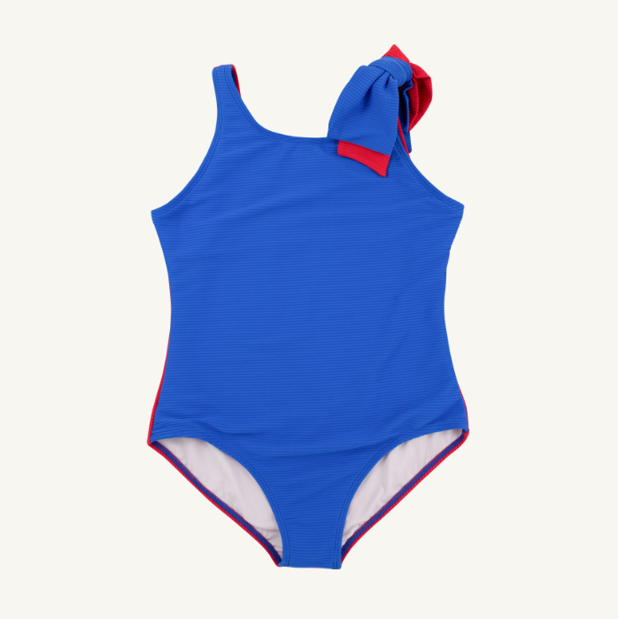 Brookhaven Bow Bathing Suit Rockefeller Royal/Richmond Red