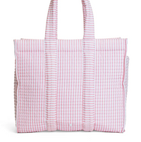 Trvl Quilted Go Go Tote Pimlico Stripe Dusty Rose