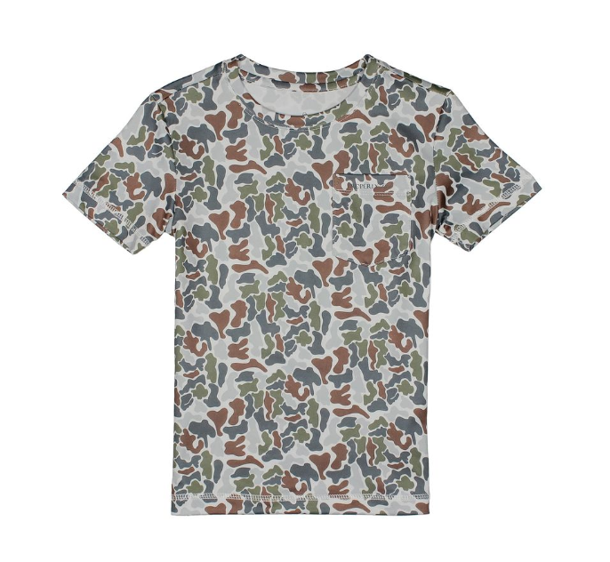 Boys Ravine Pocket Tee SS Terra Camo