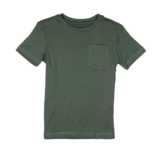 Boys Ravine Pocket Tee SS Fog