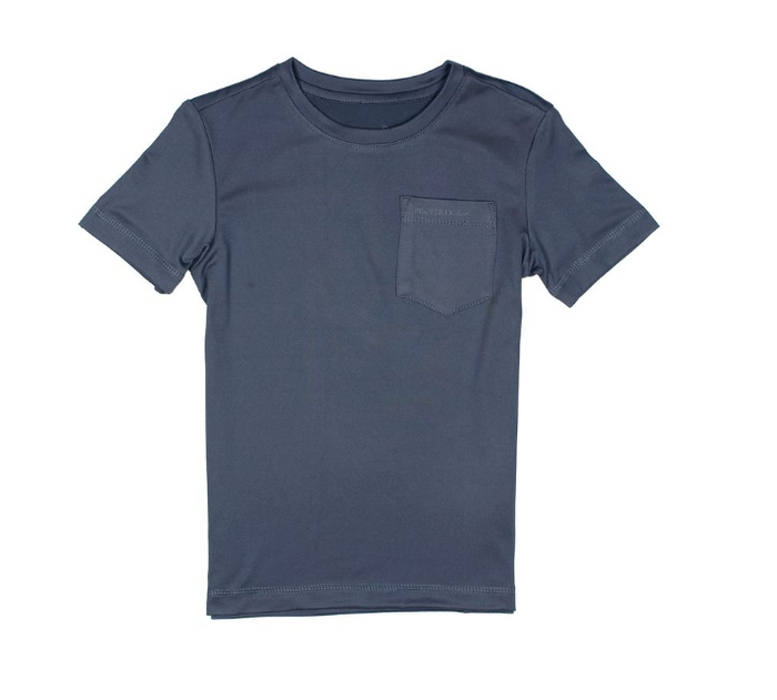 Boys Ravine Pocket Tee SS Dusk Blue